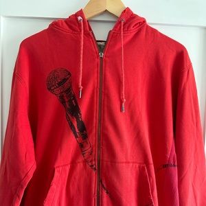 L.A.M.B. Sweatshirt Hoodie - Red/Large